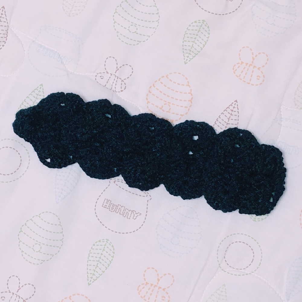 COPY - crochet tieback headband in black